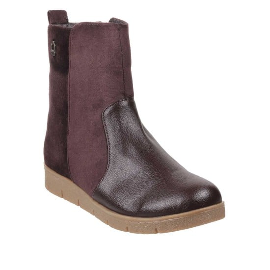 Women Brown Casual Boots