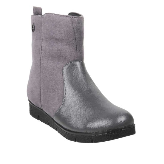 Women Grey Casual Boots