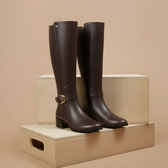 Women Brown Casual Boots