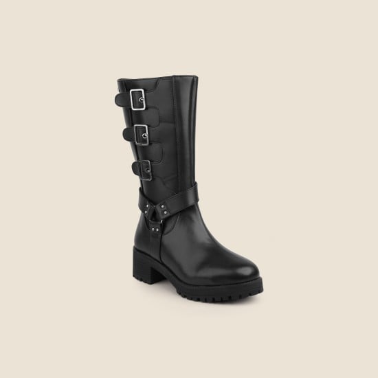 Women Black Party Boots