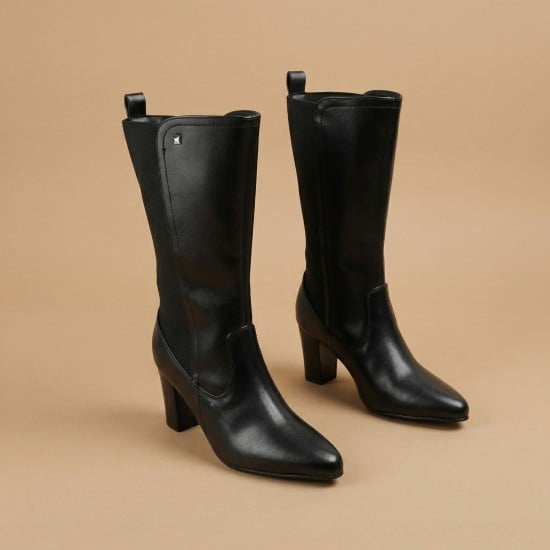 Women Black Party Boots