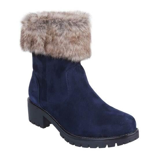 Metro Navy-Blue Party Boots
