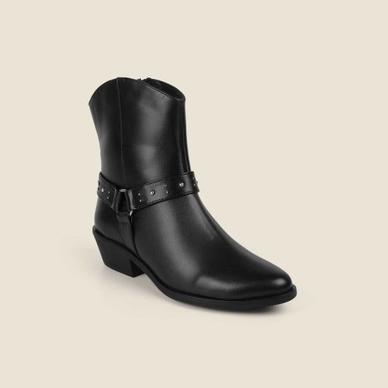 Women Black Party Boots
