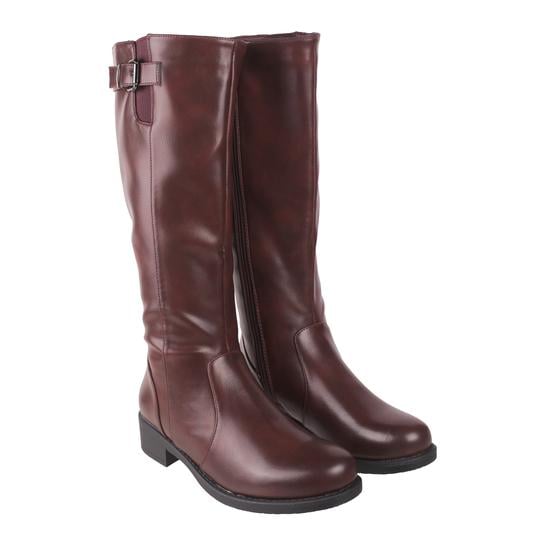 Women Maroon Party Boots