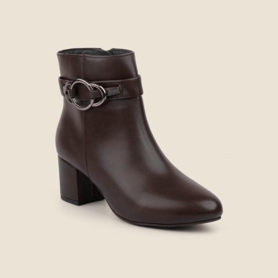 Women Brown Party Boots