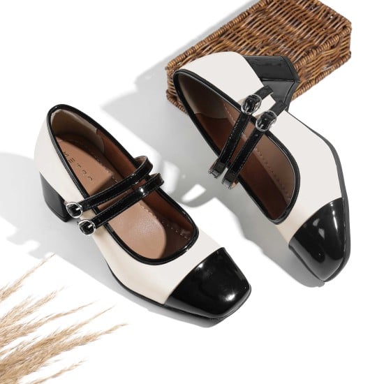 Women Mary-Janes Off-white Formal Pumps