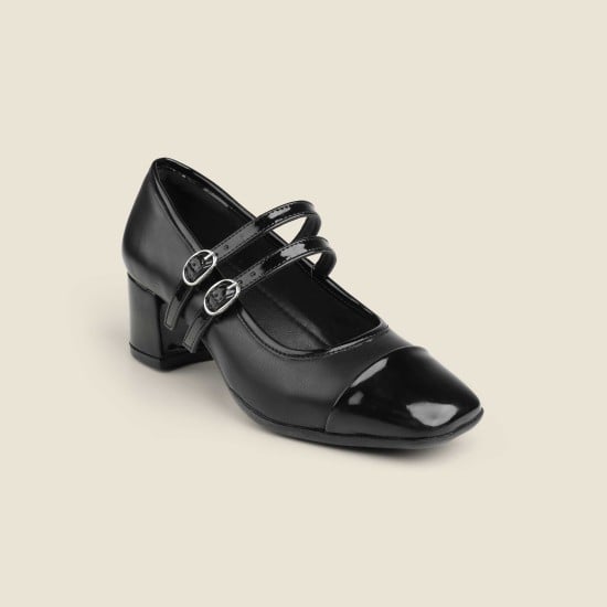 Women Mary-Janes Black Formal Pumps