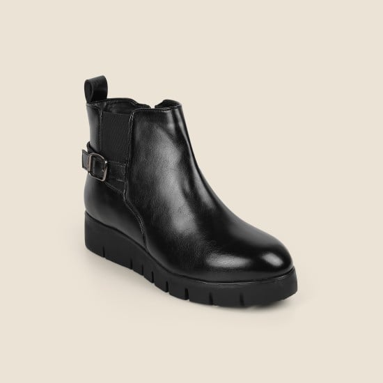 Women Black Party Boots
