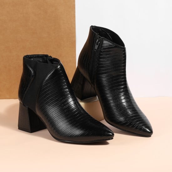 Women Black Party Boots