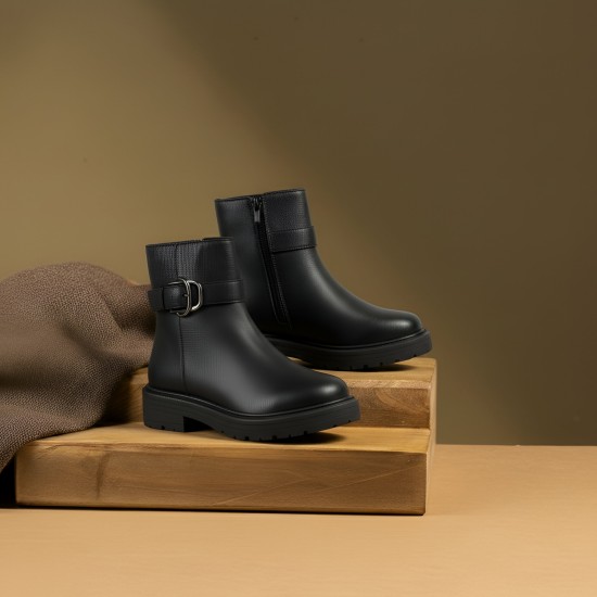 Women Black Casual Boots