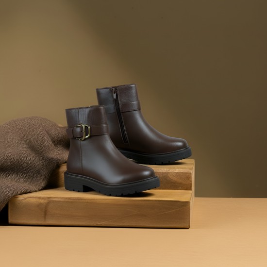 Women Brown Casual Boots