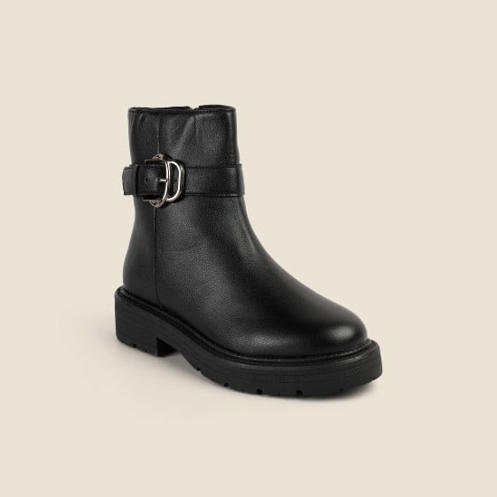Women Black Casual Boots