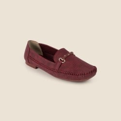Women Maroon Casual Ballerinas