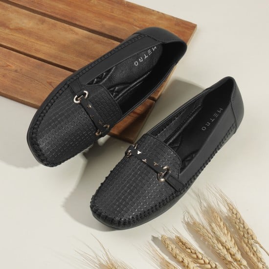 Women Black Casual Ballerinas