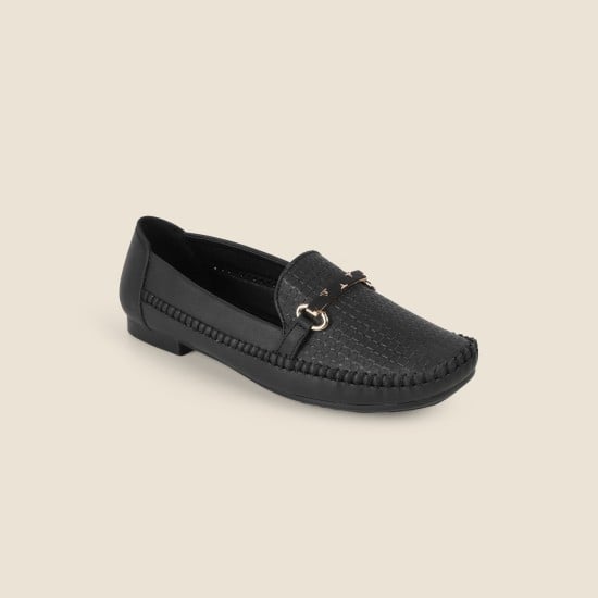 Women Black Casual Ballerinas