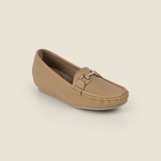 Women Beige Casual Ballerinas
