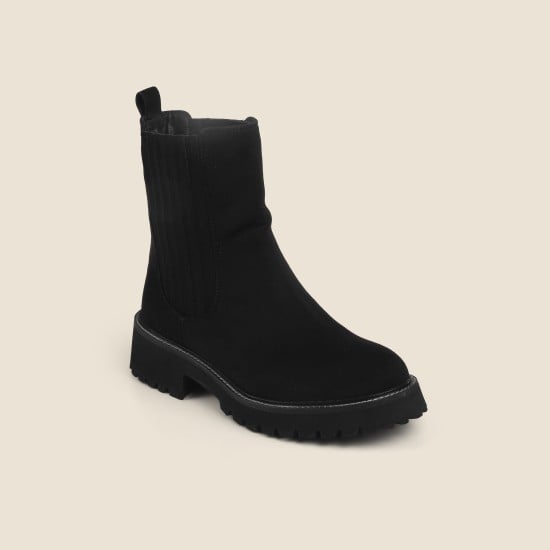 Women Black Casual Boots
