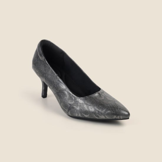 Women Gun-metal Formal Pumps