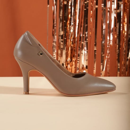 Women Beige Formal Pumps