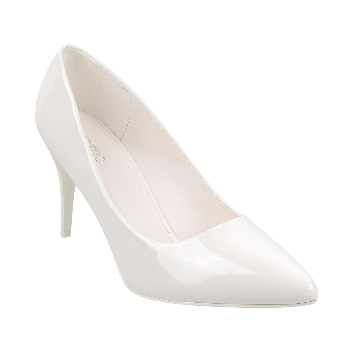 Buy Metro Women White Party Pumps Online SKU 31 9844 16 37 Metro Shoes