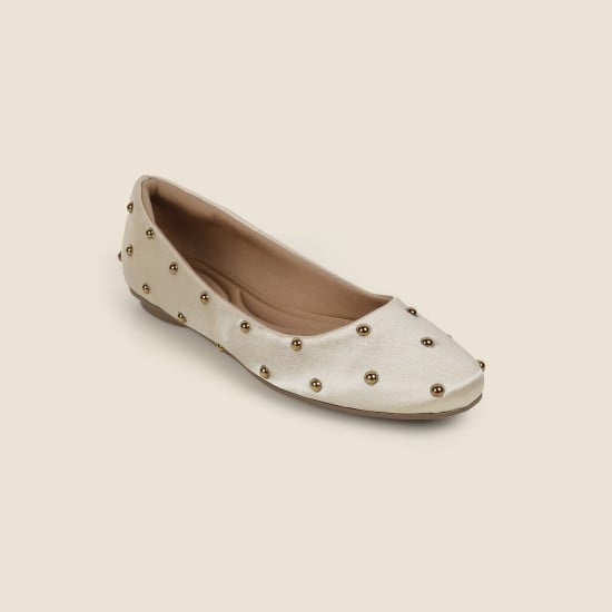Women Beige Casual Ballerinas