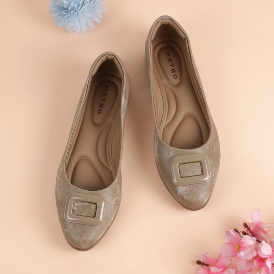 Women Beige Casual Ballerinas