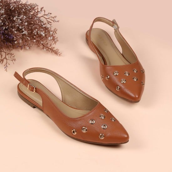 Women Tan Casual Sandals