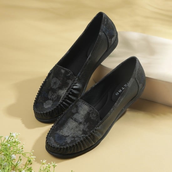 Women Black Casual Loafers