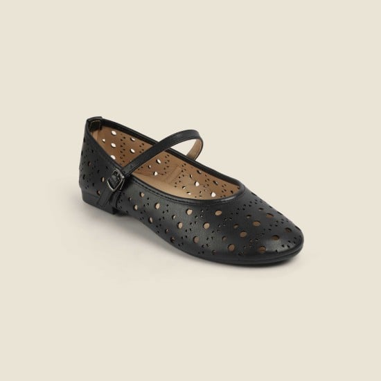 Women Mary-Janes Black Casual Ballerinas