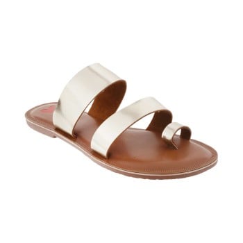 Metro Women Gold Casual Chappals(SKU: 32-1000-15-36)