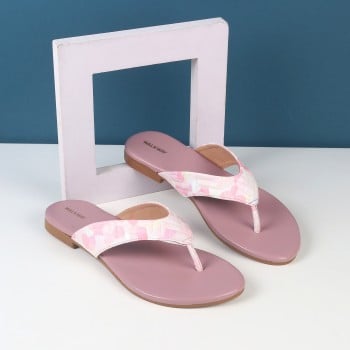 Walkway Women Pink Casual Slippers(SKU: 32-1101-24-36)