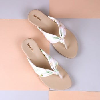 Walkway Women Green Casual Slippers(SKU: 32-1103-21-36)