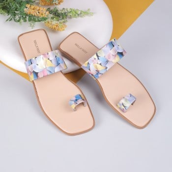 Walkway Women Beige Ethnic Slippers(SKU: 32-1104-20-36)
