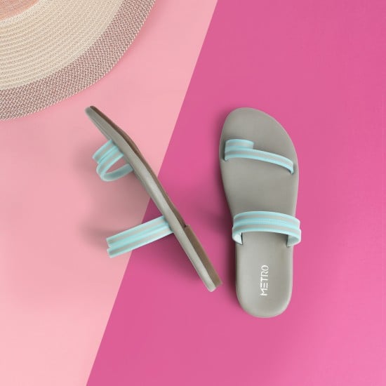 Women Blue Casual Slip Ons