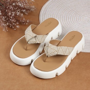 Metro Women Rose-gold Casual Slippers(SKU: 32-1139-22-36)