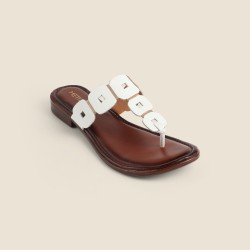 Women White Casual Slippers
