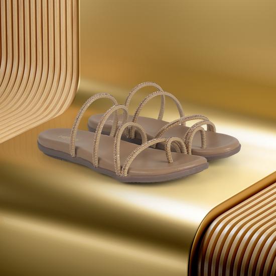 Women Beige Casual Slippers