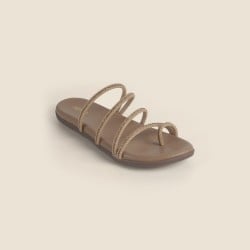 Women Beige Casual Slippers