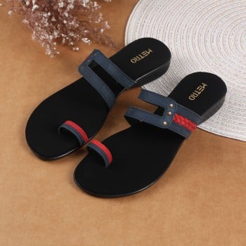 Metro Women Blue Casual Slippers(SKU: 32-1156-45-36)