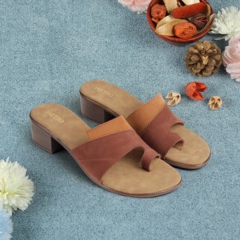 Metro Women Brown Casual Slip Ons(SKU: 32-1158-12-36)