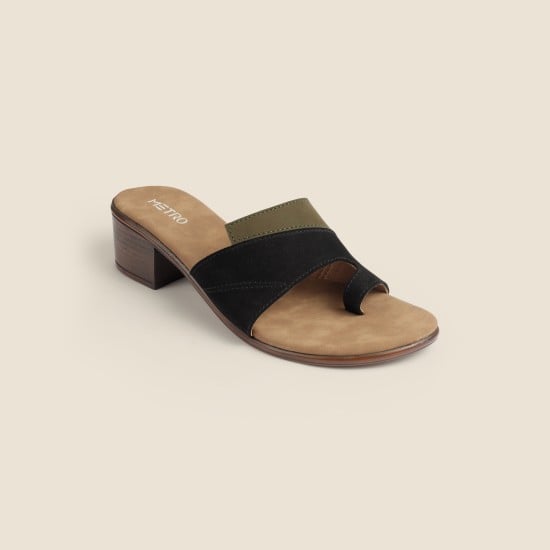 Women Black Casual Slip Ons