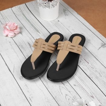 Walkway Women Beige-red Casual Slippers(SKU: 32-1206-89-36)