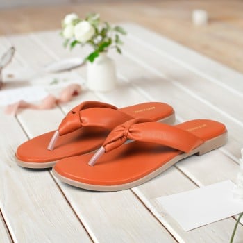 Walkway Women Tan Casual Slippers(SKU: 32-1209-23-38)