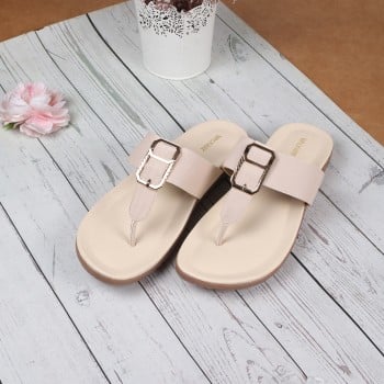 Walkway Women Beige Casual Slippers(SKU: 32-1213-20-37)