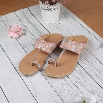 Walkway Women Beige Ethnic Slip Ons(SKU: 32-1238-20-38)