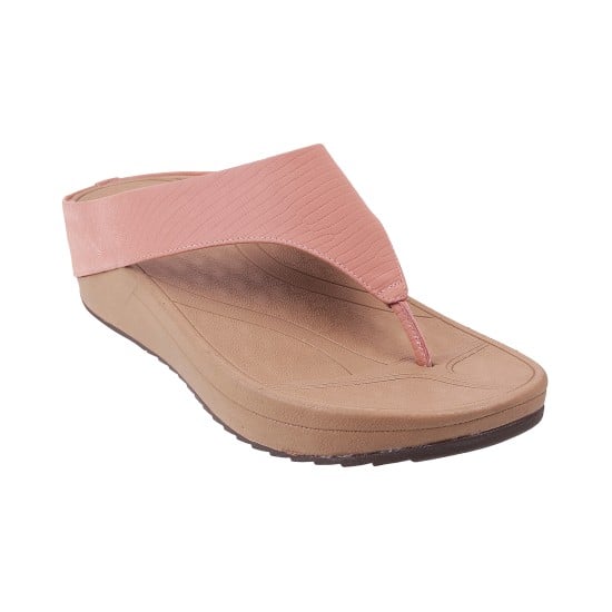 Women Peach Casual Slip Ons