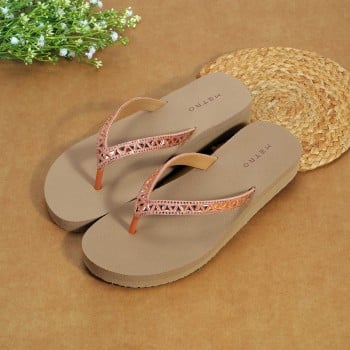 Metro Women Rose-gold Casual Slippers(SKU: 32-1347-52-36)