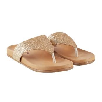 Metro Women Gold Casual Slip Ons(SKU: 32-1356-15-36)