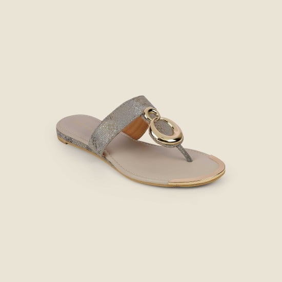 Women Grey Casual Slip Ons