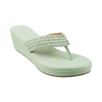 Women Green Casual Slip Ons